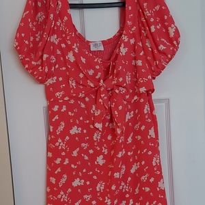 Cute puff sleeve dress